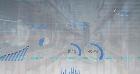 Financial Data Analysis and Digital Processing Visual Concept - Download Free Stock Images Pikwizard.com