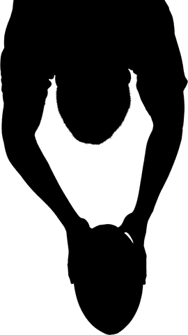 transparent silhouette athlete catching rugby ball in action - Download Free Stock Videos Pikwizard.com