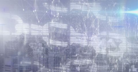 Digital Data Network Interface with Cyber Security Elements - Download Free Stock Images Pikwizard.com
