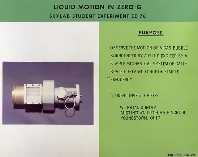 Skylab Student Experiment on Liquid Motion in Zero Gravity - Download Free Stock Images Pikwizard.com