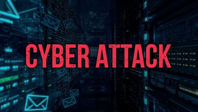 Cyber Attack Alert in Digital Server Room Ambiance