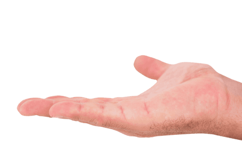 transparent background of open male hand - Download Free Stock Videos Pikwizard.com