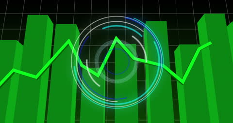 Futuristic Graph Animation with Data Visualization
