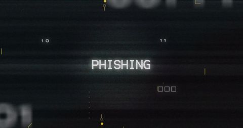 Phishing Warning Against Digital Binary Code Backdrop - Download Free Stock Images Pikwizard.com