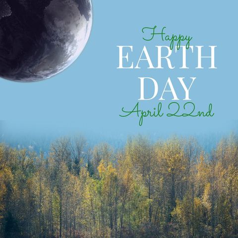 Earth Day Celebration with Forest Landscape and Planet Globe - Download Free Stock Templates Pikwizard.com