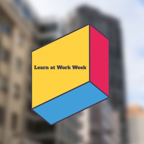 colorful promotional graphic for learn at work week - Download Free Stock Templates Pikwizard.com