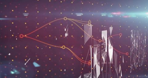 Dynamic Network Connections with Plexus Geometry - Download Free Stock Images Pikwizard.com
