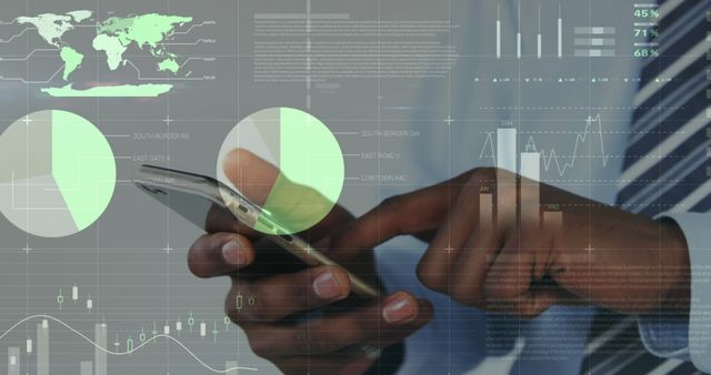 Business Professional Using Smartphone for Data Analysis and Financial Insights - Download Free Stock Images Pikwizard.com