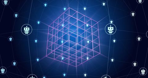 Futuristic AI Digital Interface with Network Connections - Download Free Stock Images Pikwizard.com