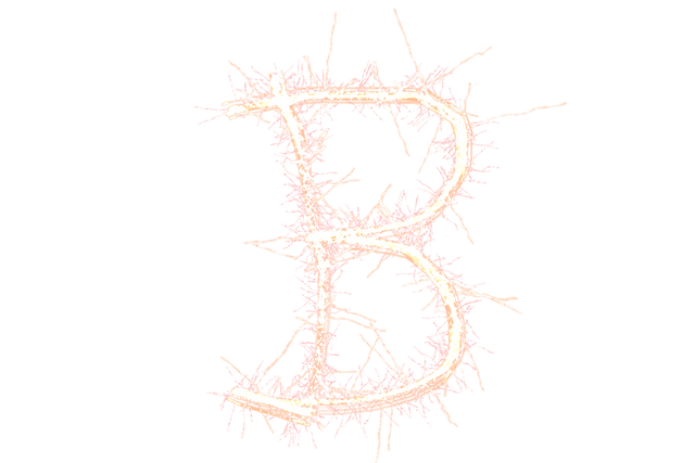 Burning Glittery B Letter on Transparent Background, Isolated Vector - Download Free Stock Videos Pikwizard.com