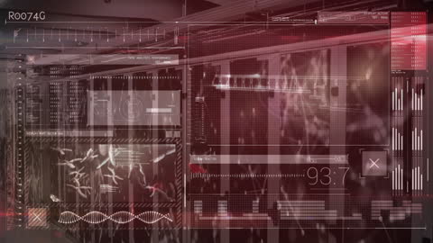 Futuristic Data Processing Overlay on Servers