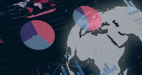 Global Technology with Holographic Data Interface - Download Free Stock Images Pikwizard.com