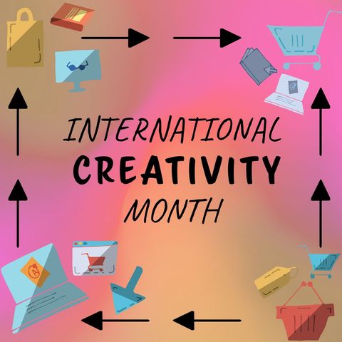 Vibrant Icons Celebrating International Creativity Month - Download Free Stock Templates Pikwizard.com