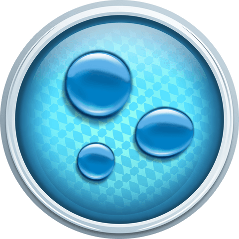 Transparent Water Droplets Vector Icon on Blue Background - Download Free Stock Videos Pikwizard.com