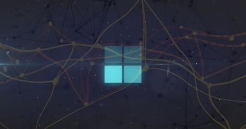 Abstract digital data network and connectivity concept
