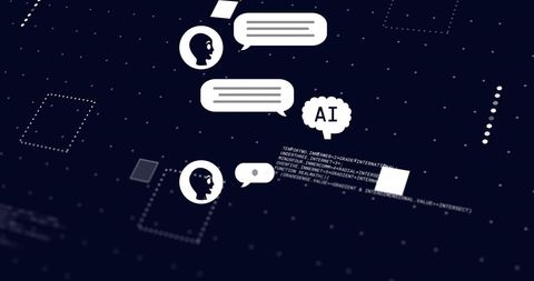 AI Data Processing and Communication Technology Concept - Download Free Stock Images Pikwizard.com