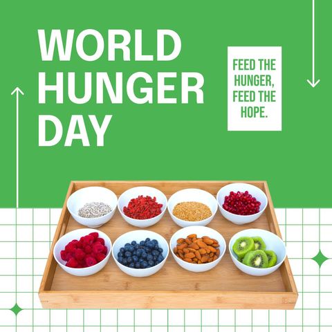 world hunger day concept with fresh foods in bowls - Download Free Stock Templates Pikwizard.com