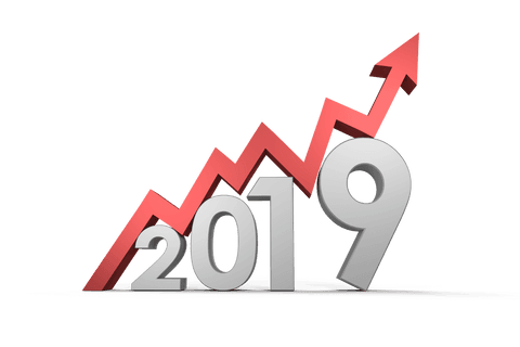 3d numbers 2019 with red trend arrow illustration transparent - Download Free Stock Videos Pikwizard.com
