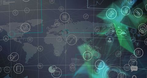 Global Digital Interfaces and Network Connections - Download Free Stock Images Pikwizard.com