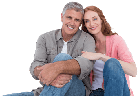 Casual Happy Mature Couple Sitting on Transparent Background - Download Free Stock Videos Pikwizard.com