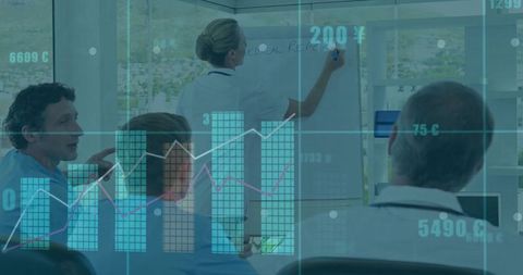 Presenting Clinician Writing on Whiteboard with Data Visualization Overlays in Clinic