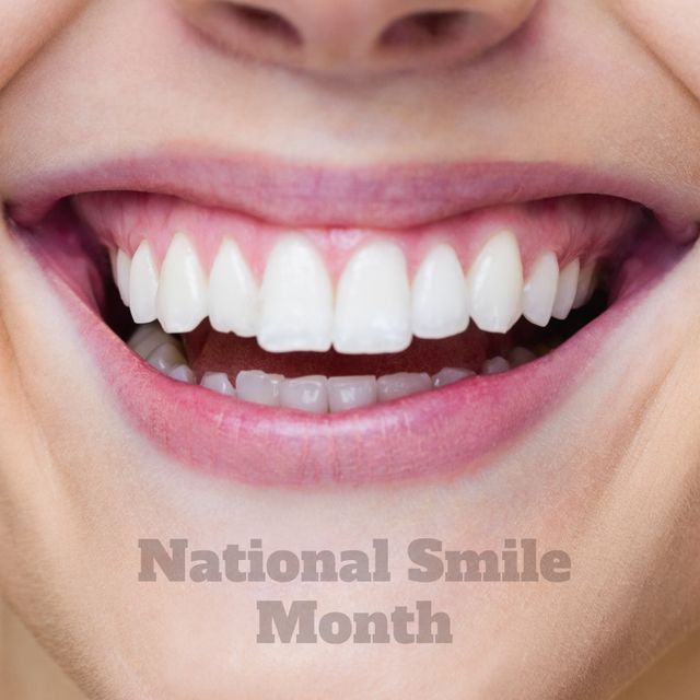 Bright Healthy Smile Close-up Promoting Dental Health Awareness - Download Free Stock Templates Pikwizard.com