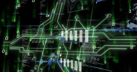 Digital Interface Displaying Data Code Connections - Download Free Stock Images Pikwizard.com