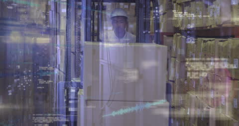 Warehouse Logistics and Data Integration Concept