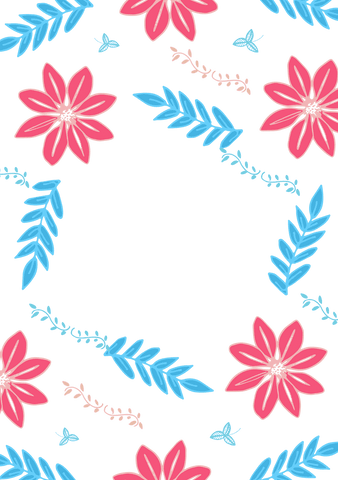 Seamless Transparent Pattern with Colorful Flowers and Leaves - Download Free Stock Videos Pikwizard.com