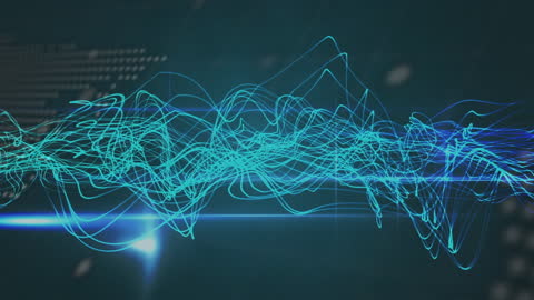 Futuristic Data Processing and Digital Light Trails