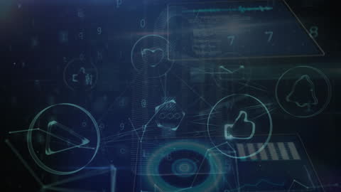 Futuristic Digital Data Protection and User Interface