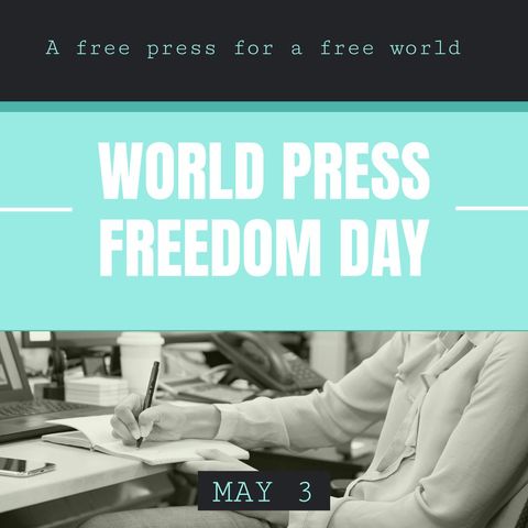 world press freedom day celebration focus on free press - Download Free Stock Templates Pikwizard.com