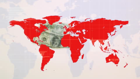 Global Finance Creative Animation with Interactive Currency Elements