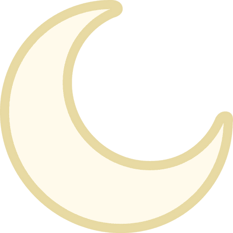 Cartoon Crescent Moon Icon with Transparent Background - Download Free Stock Videos Pikwizard.com