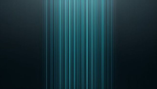 Cyan teal vertical light column rising through dark gradient for futuristic tech design