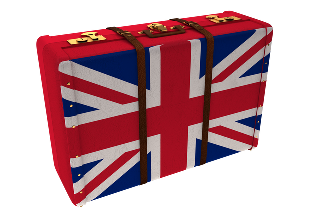 Transparent Suitcase with UK Flag for Travel Illustrations, Transparent Strap Design Included - Download Free Stock Videos Pikwizard.com