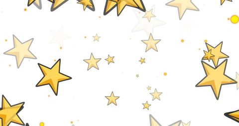 Bright Cartoon Stars on White Backdrop for Festive Celebrations - Download Free Stock Images Pikwizard.com