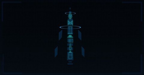 Futuristic Science Concept HUD Design