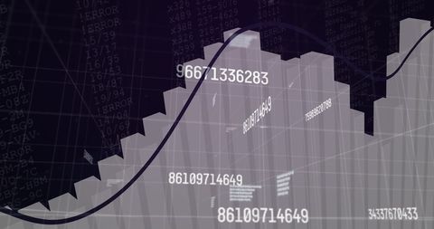 abstract financial data graph with digital overlay - Download Free Stock Images Pikwizard.com