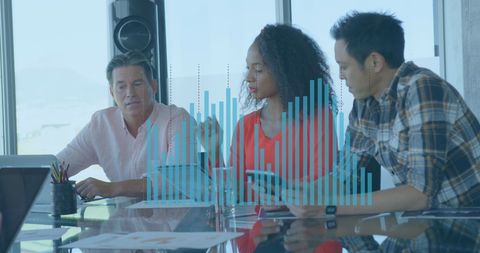 Diverse Colleagues Collaborating Over Business Data Analysis - Download Free Stock Images Pikwizard.com