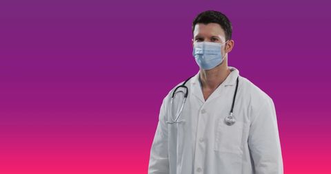 male doctor with stethoscope over gradient background - Download Free Stock Images Pikwizard.com