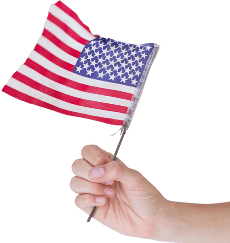 transparent hand holding usa flag for celebration and events - Download Free Stock Videos Pikwizard.com