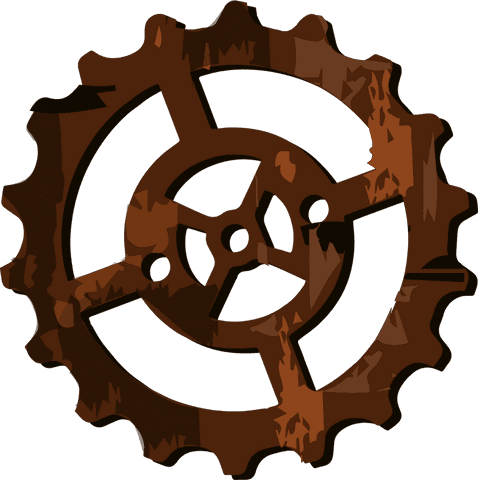 Rusty Industrial Cogwheel on Transparent Background - Download Free Stock Videos Pikwizard.com