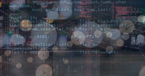 Digital Data Dashboard with Code Overlay and Network Nodes - Download Free Stock Images Pikwizard.com