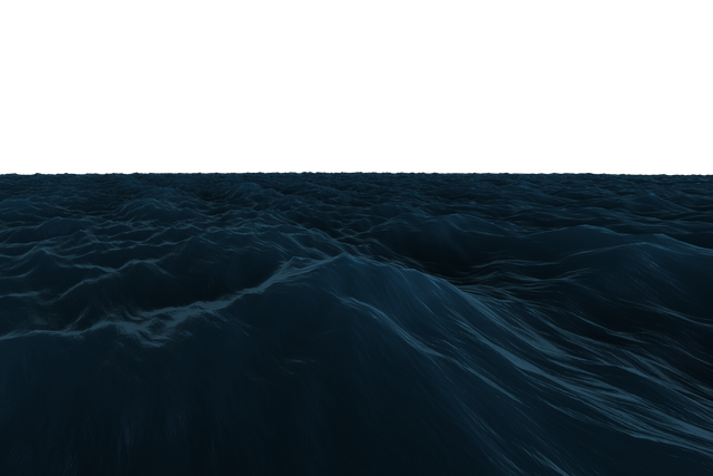 Transparent Digital Sea Illustration with Surging Waves Background - Download Free Stock Videos Pikwizard.com