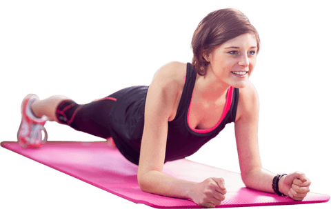 transparent energetic woman practicing plank on yoga mat - Download Free Stock Videos Pikwizard.com