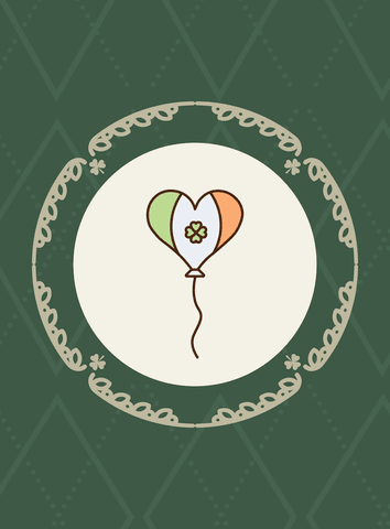 Heart Balloon with Shamrock on Transparent Morning Green Background - Download Free Stock Videos Pikwizard.com