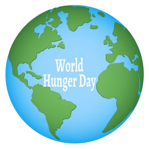 World Hunger Day Logo on Simplified Globe Illustration - Download Free Stock Templates Pikwizard.com