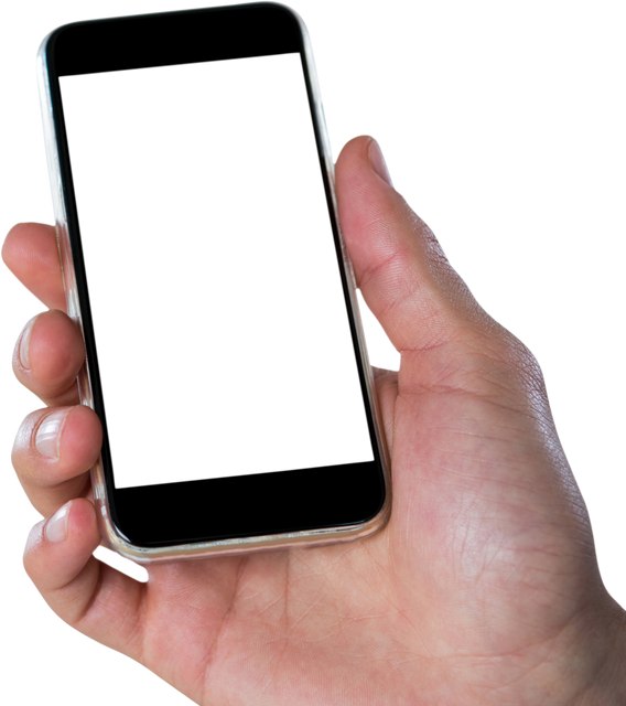 Transparent Screen Mobile Phone in Hand Mockup - Download Free Stock Videos Pikwizard.com