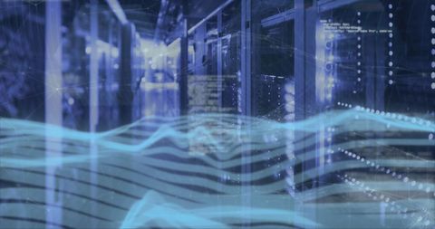 Digital Data Processing in a Server Room - Download Free Stock Images Pikwizard.com